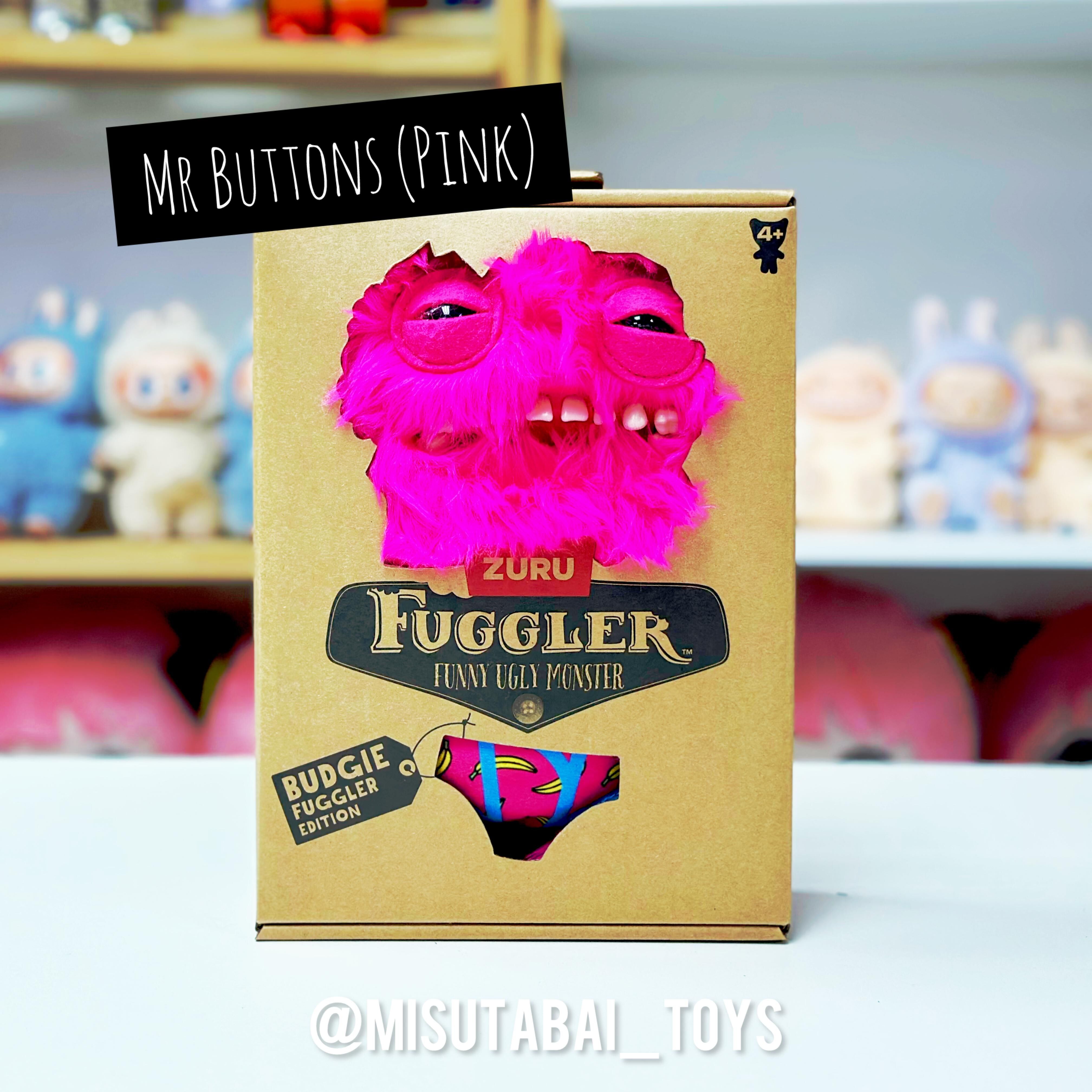 FG76229  FUGGLER BUDGIE- MR BUTTONS (PINK)