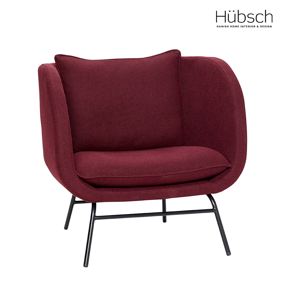 Hübsch-經典北歐風設計師單人椅
