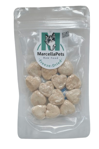 小心心造型鱘龍魚雞餅 (15g)