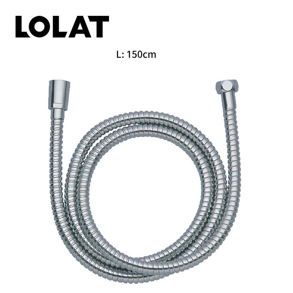LOLAT可旋轉不鏽鋼沐浴軟管-鉻色OS230