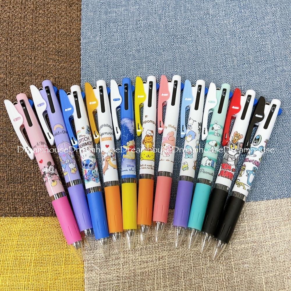 日本製 uni Jetstream 迪士尼 三麗鷗 湯姆貓與傑利鼠 米奇 米妮 維尼 原子筆 多色筆 三色筆