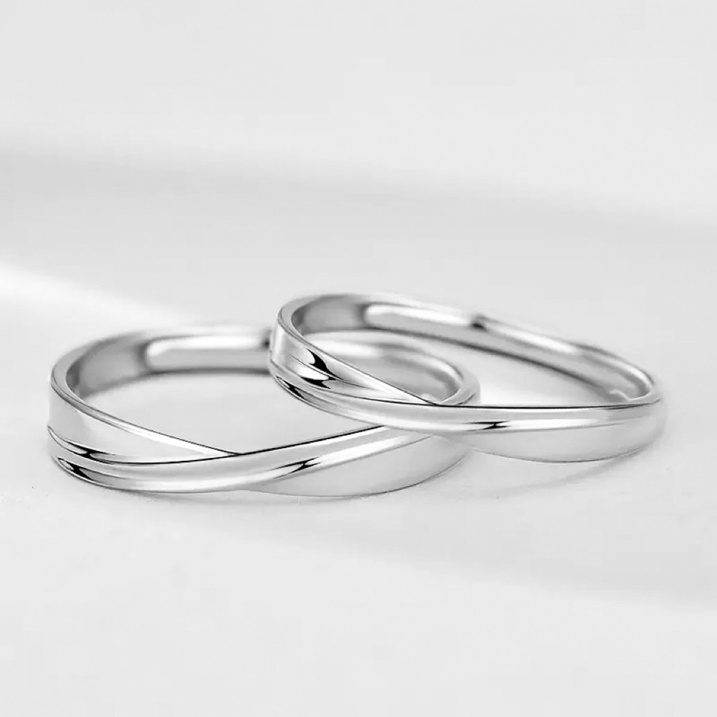 「長相廝守」情侶戒指 | S925純銀 | 免費刻字