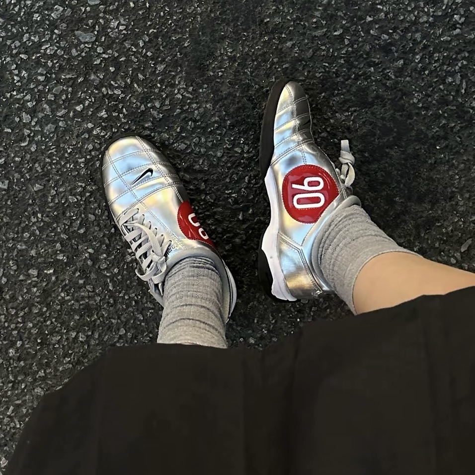 NIKE TOTAL 90 III 金屬銀 太空銀 黑銀 銀紅 足球鞋 復古 男鞋 HJ9351-002 /預購