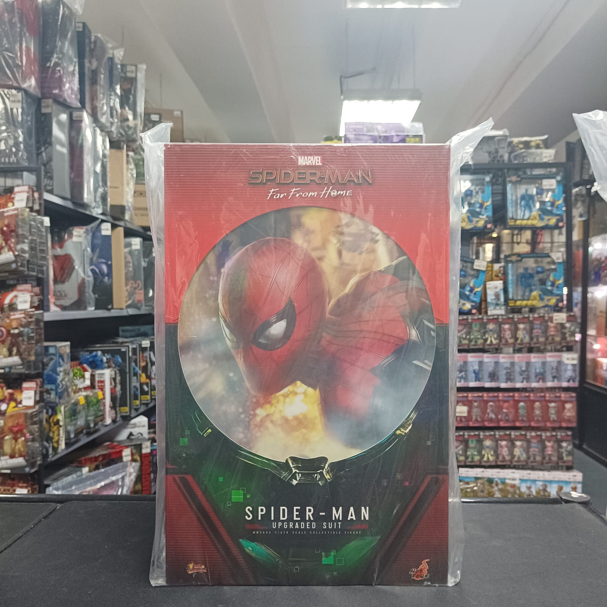 寄賣-Hottoys Spiderman mms542 Spiderman upgraded suit