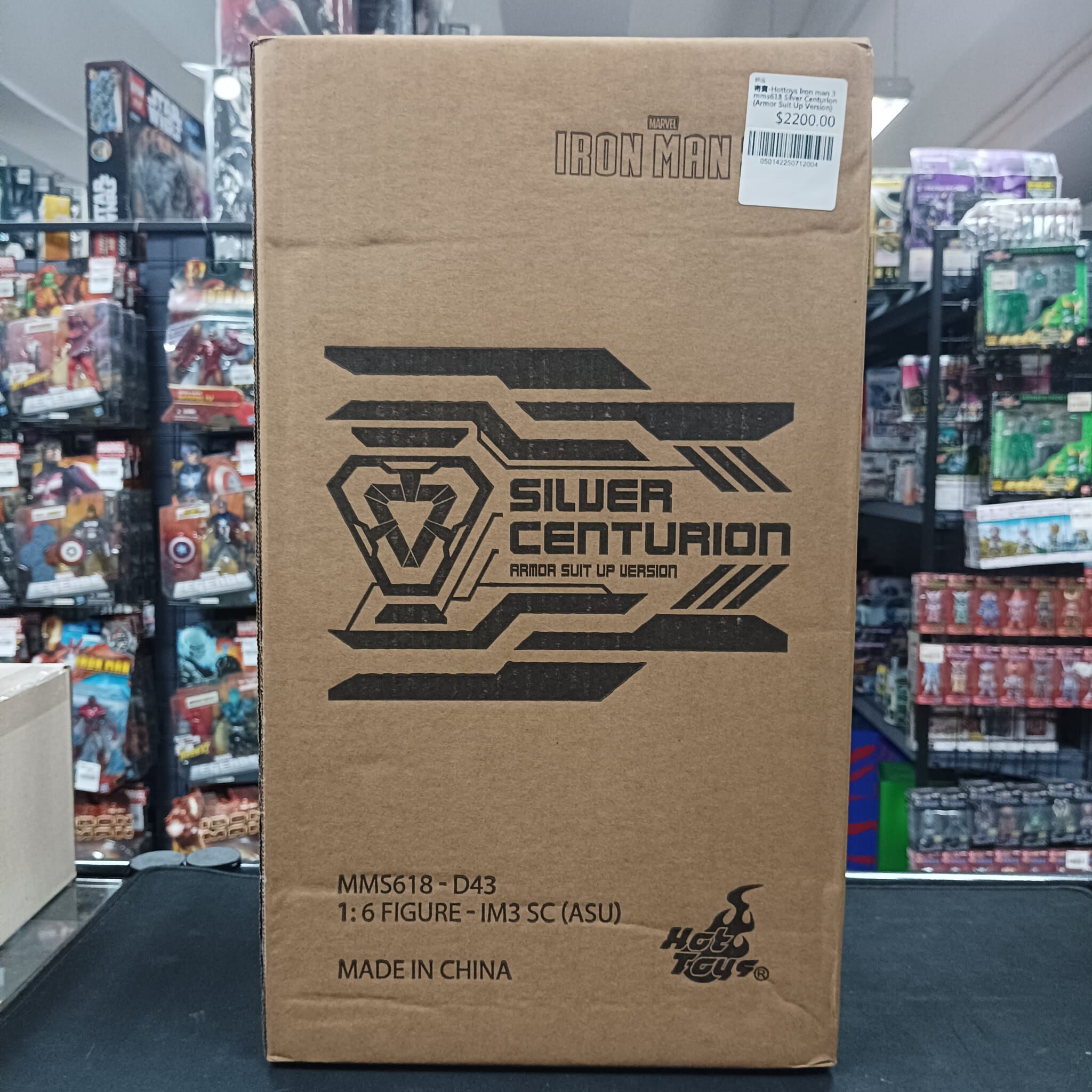 寄賣-Hottoys Iron man 3 mms618 Silver Centurion (Armor Suit Up Version)