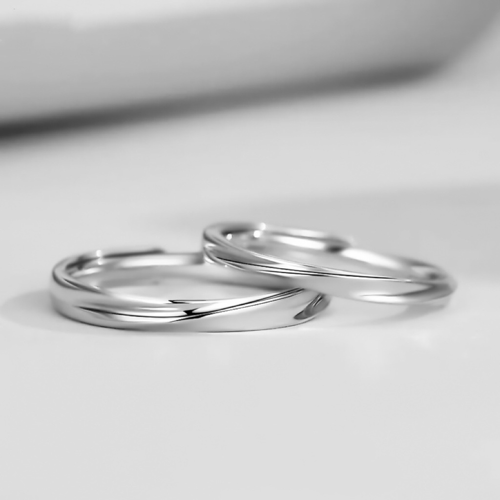 「莫比烏斯」情侶戒指 | S925純銀 | 免費刻字