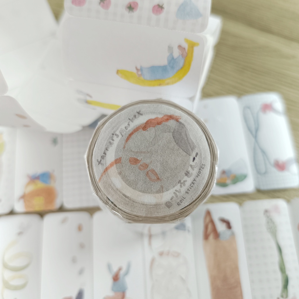 森空．菜市場 Farmer's Market memo貼紙捲 <整捲/分裝>