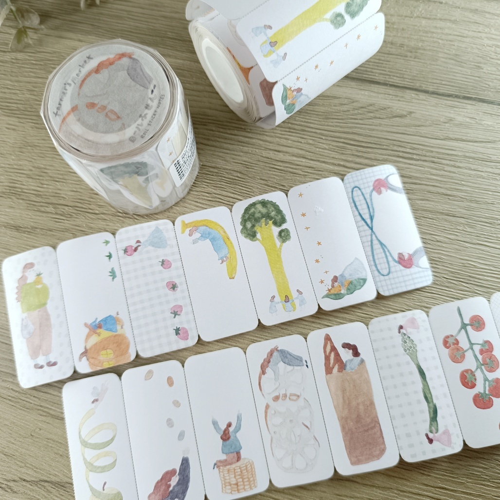 森空．菜市場 Farmer's Market memo貼紙捲 <整捲/分裝>