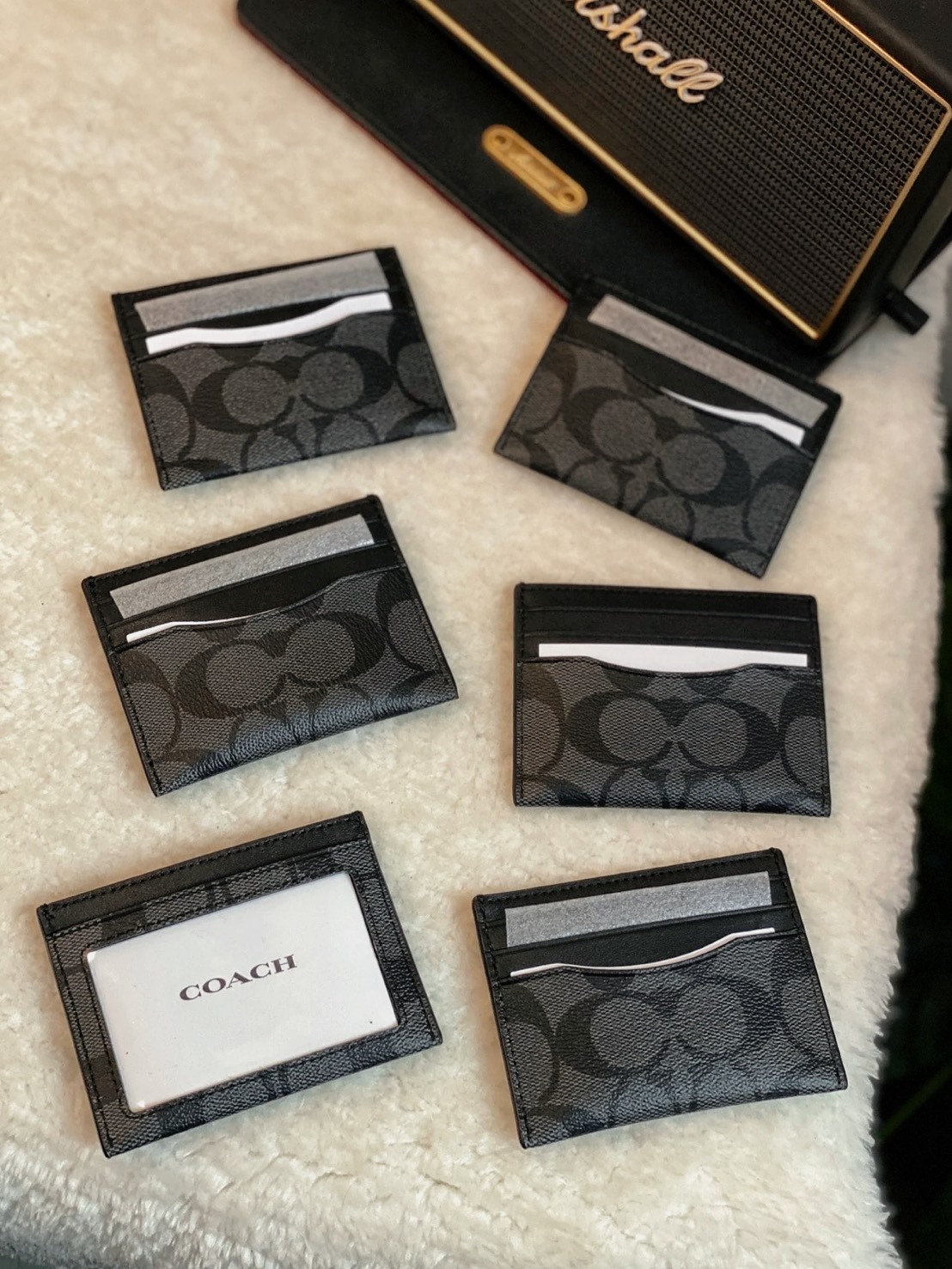 COACH蔻馳 CARD CASE 10 經典老花 牛皮革 卡夾