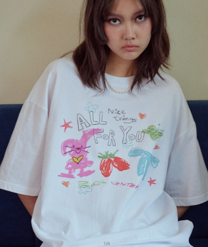 CPGN STUDIO / DTP All For You Short T-shirt / White /    JUL25