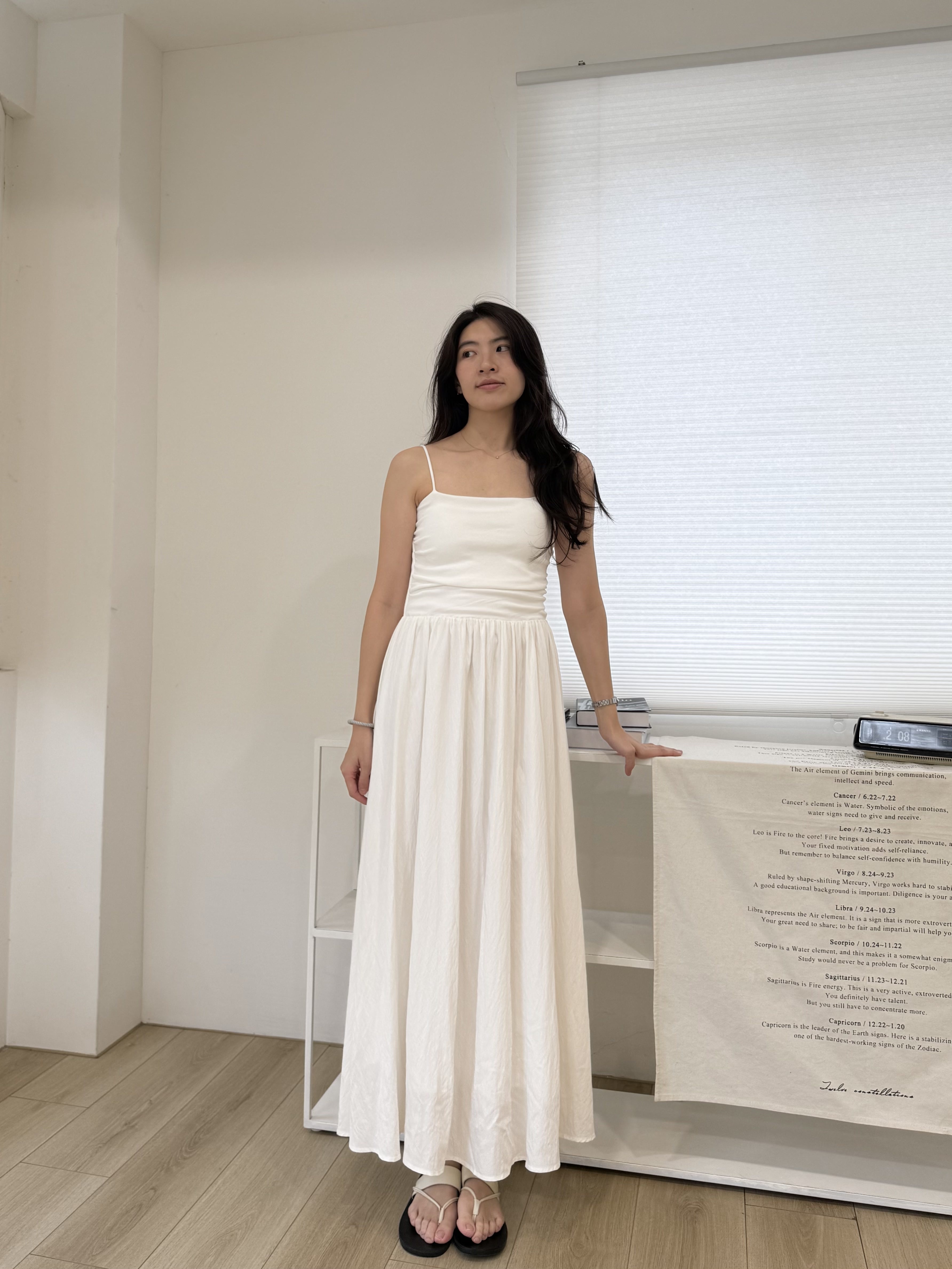 細肩收腰bratop洋裝