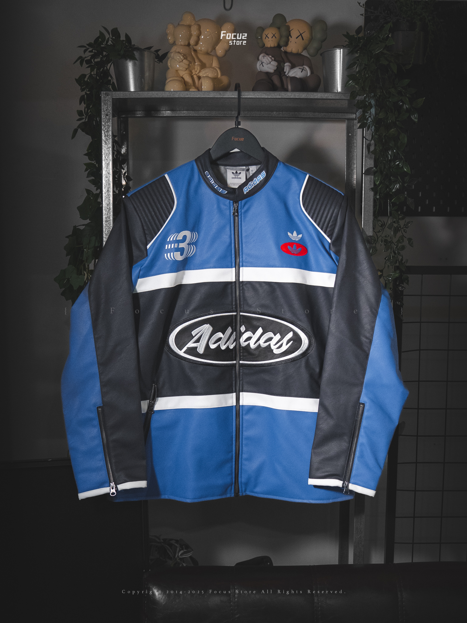 【Focus Store】預購 Adidas Originals SS25 Racing PLEATHER JACKET 仿皮賽車外套 兩色 JM8031 / JM8032