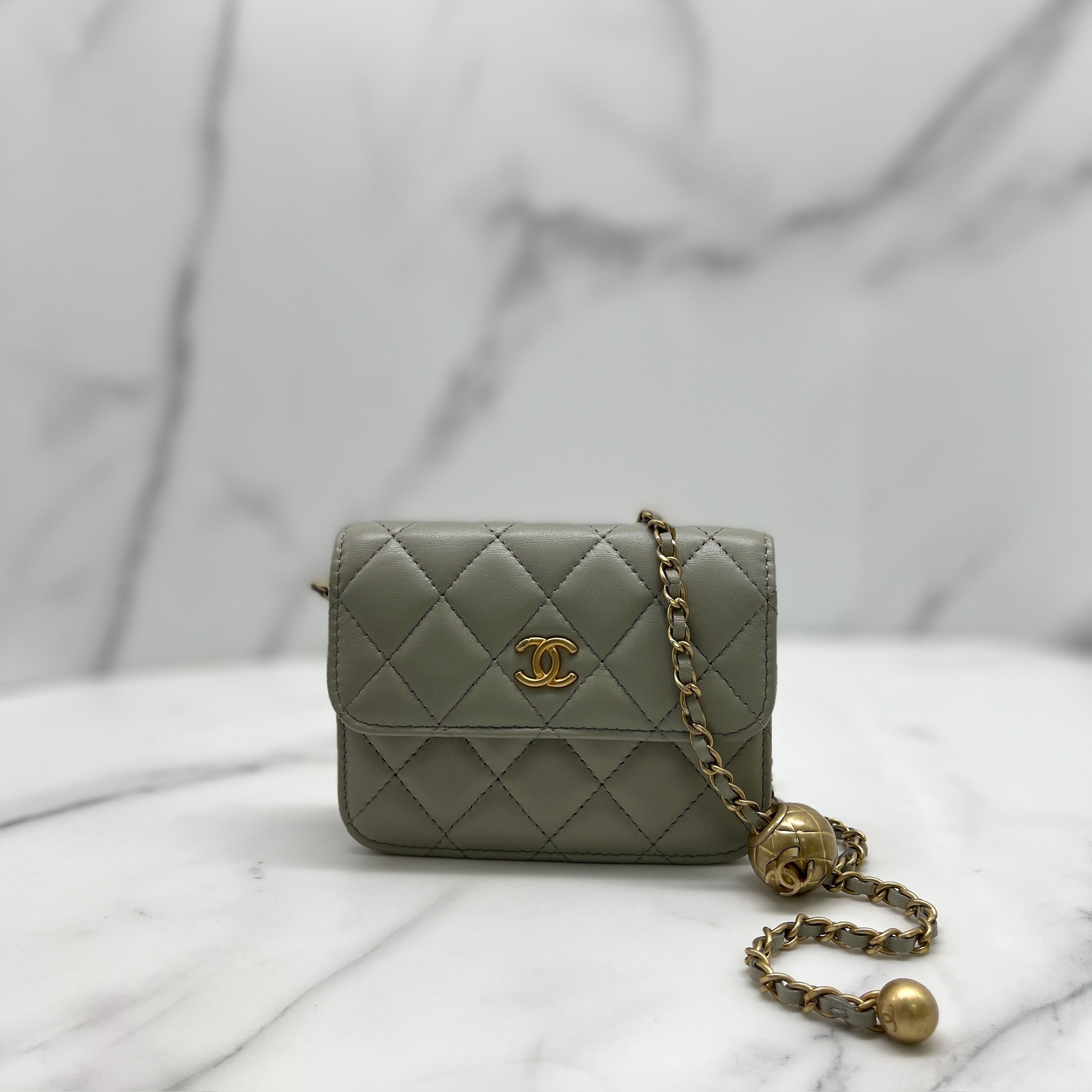 Chanel Mini Woc with Gold Ball