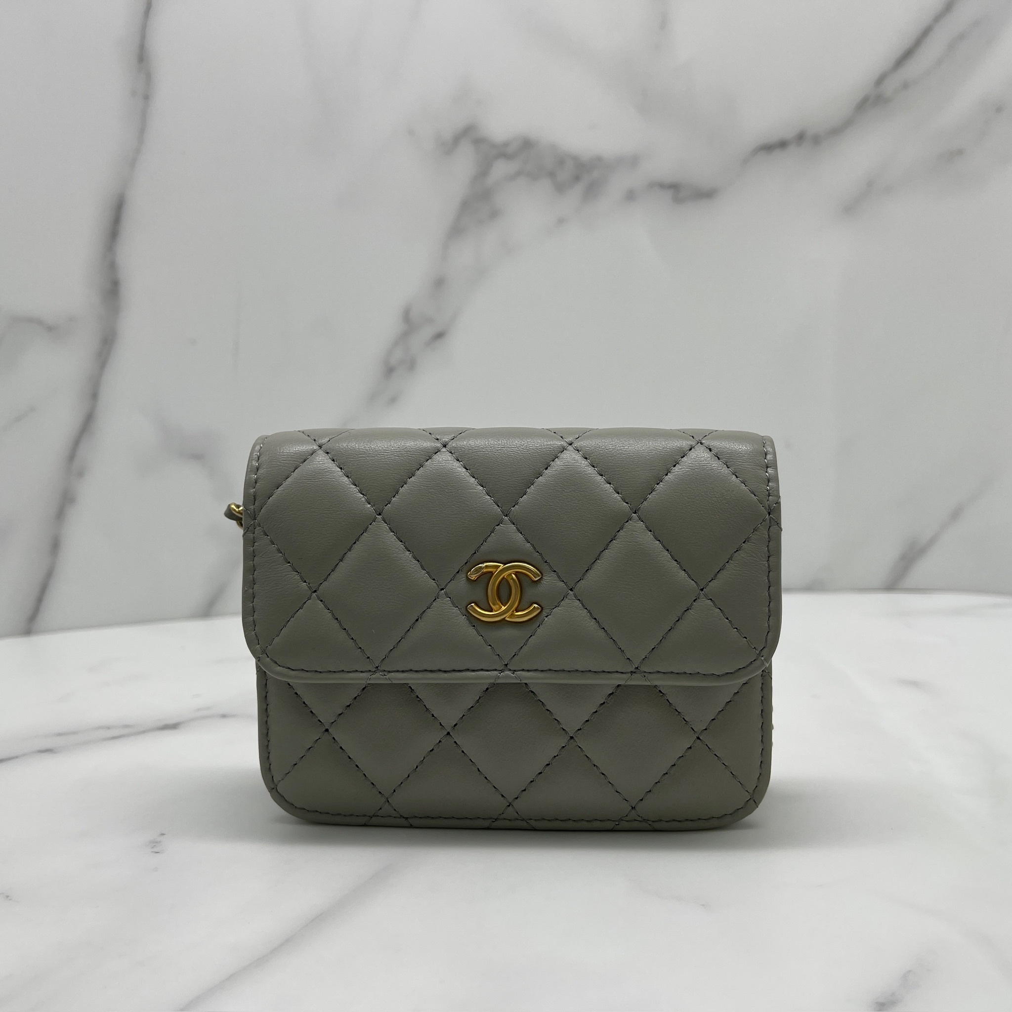 Chanel Mini Woc with Gold Ball