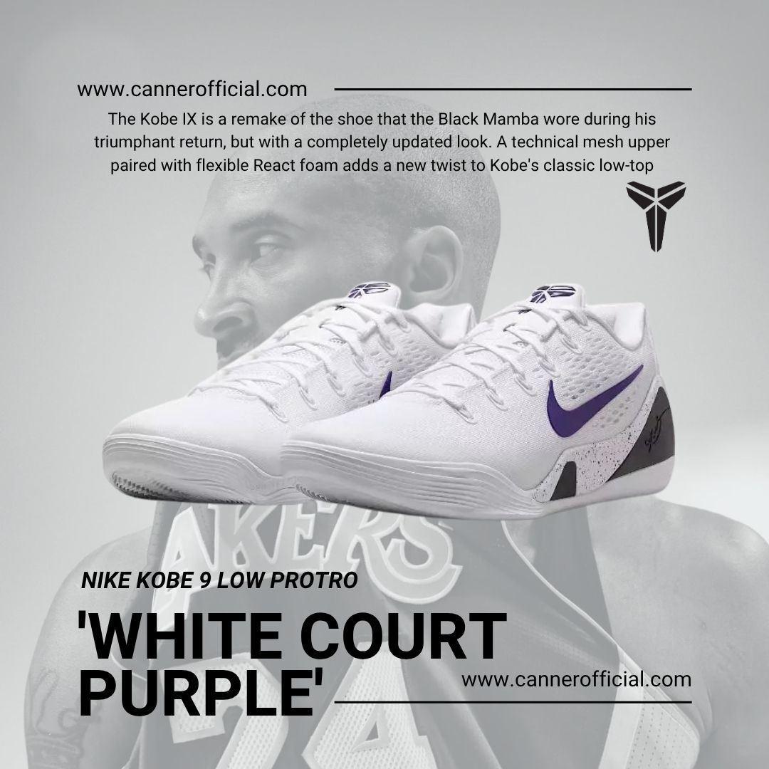 NIKE KOBE 9 ELITE LOW EM PROTRO 白紫 男鞋 IH1401-100
