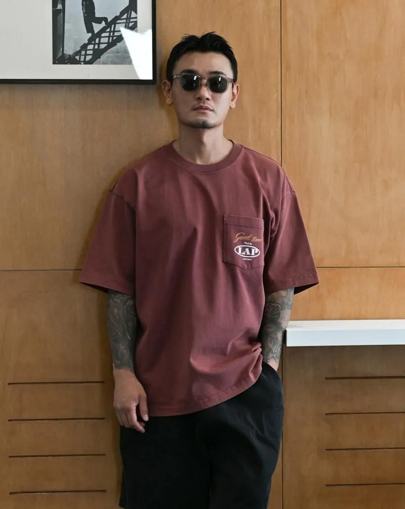 LAPRIMA 簡約口袋印花短TEE