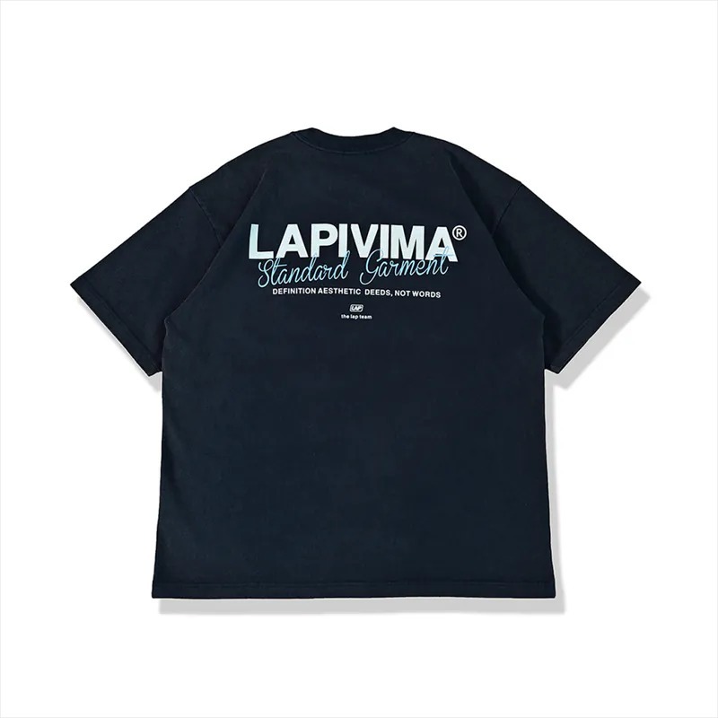 LAPRIMA 夏日多色水洗印花短TEE(素面口袋款)