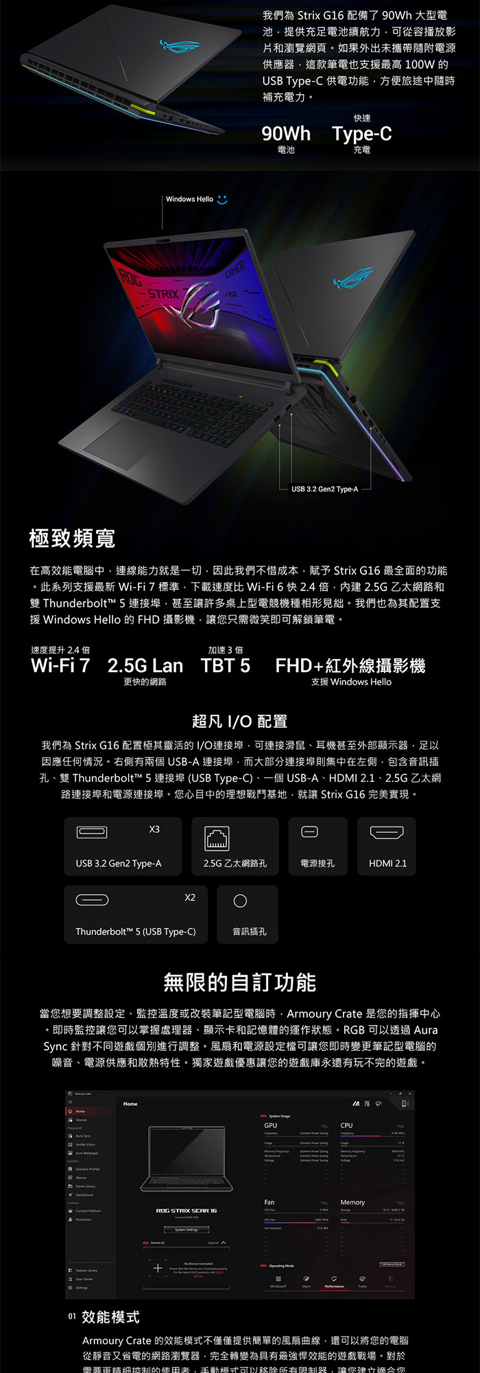 G615LW-0051G275HX-NBL連接埠