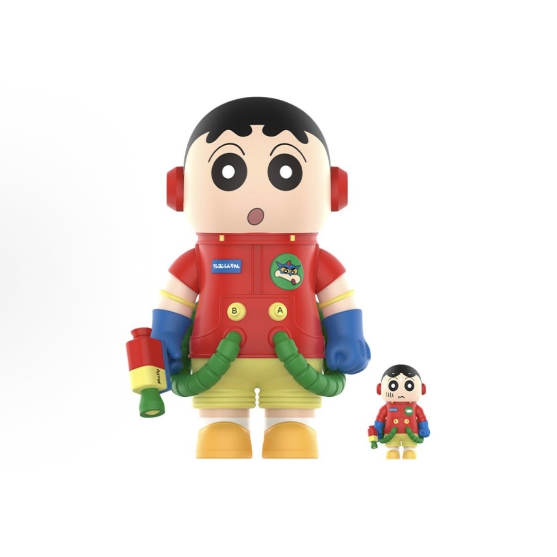 POP MART 泡泡瑪特 MEGA SPACE MOLLY 蠟筆小新 400%+100% 蠟筆小新/動感超人