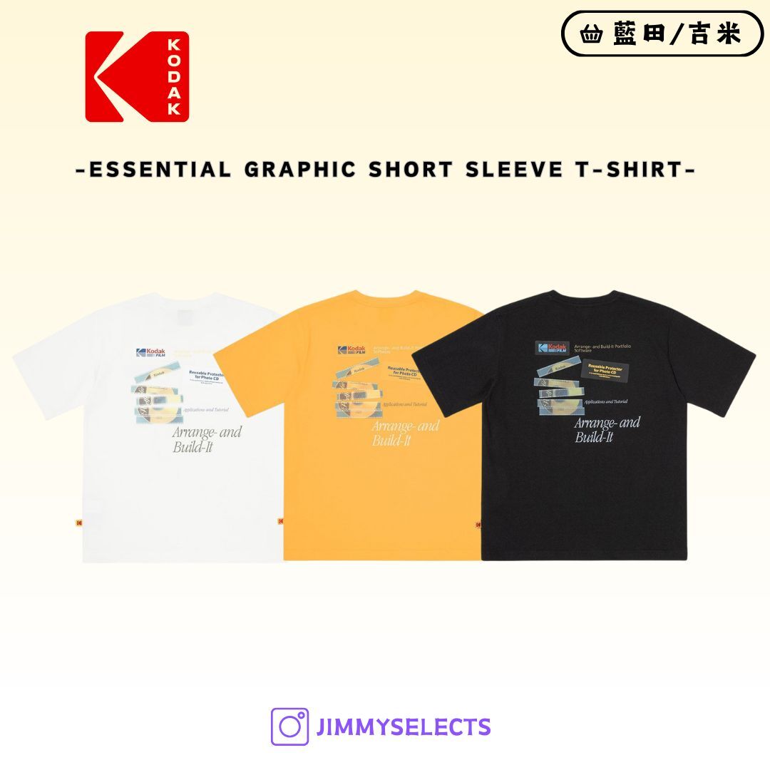 【代購】Kodak 柯達 Essential Graphic 復古CD照片 短袖 短T K5223ERS57