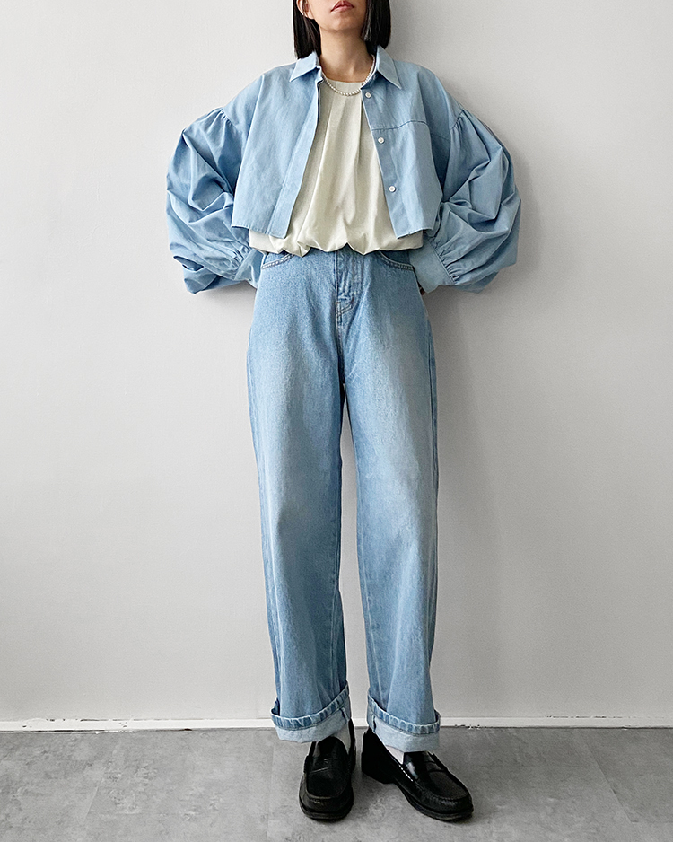 MKP-2753 質感刷色牛仔褲