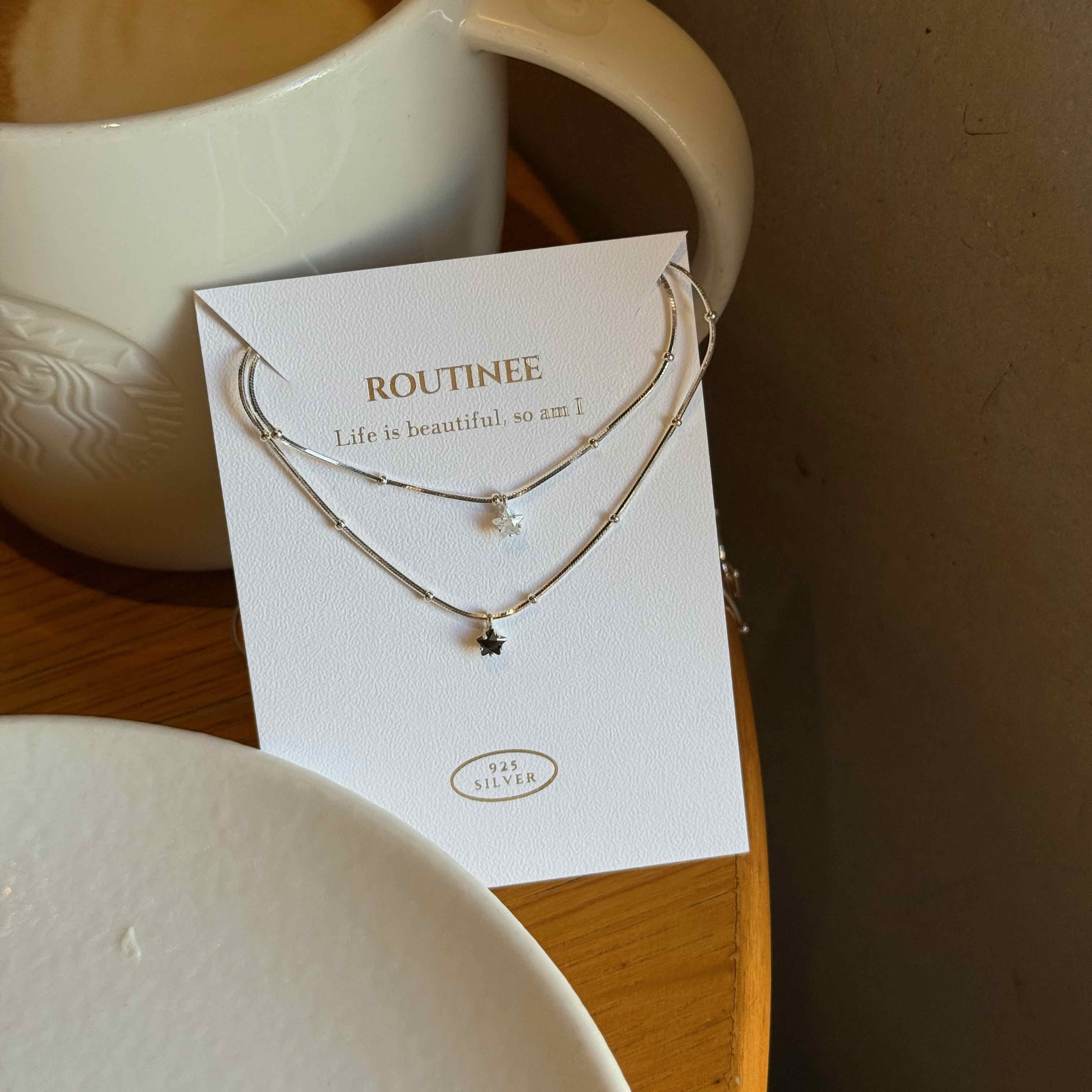 🇰🇷925 silver 夏日星空 項鍊｜2 color