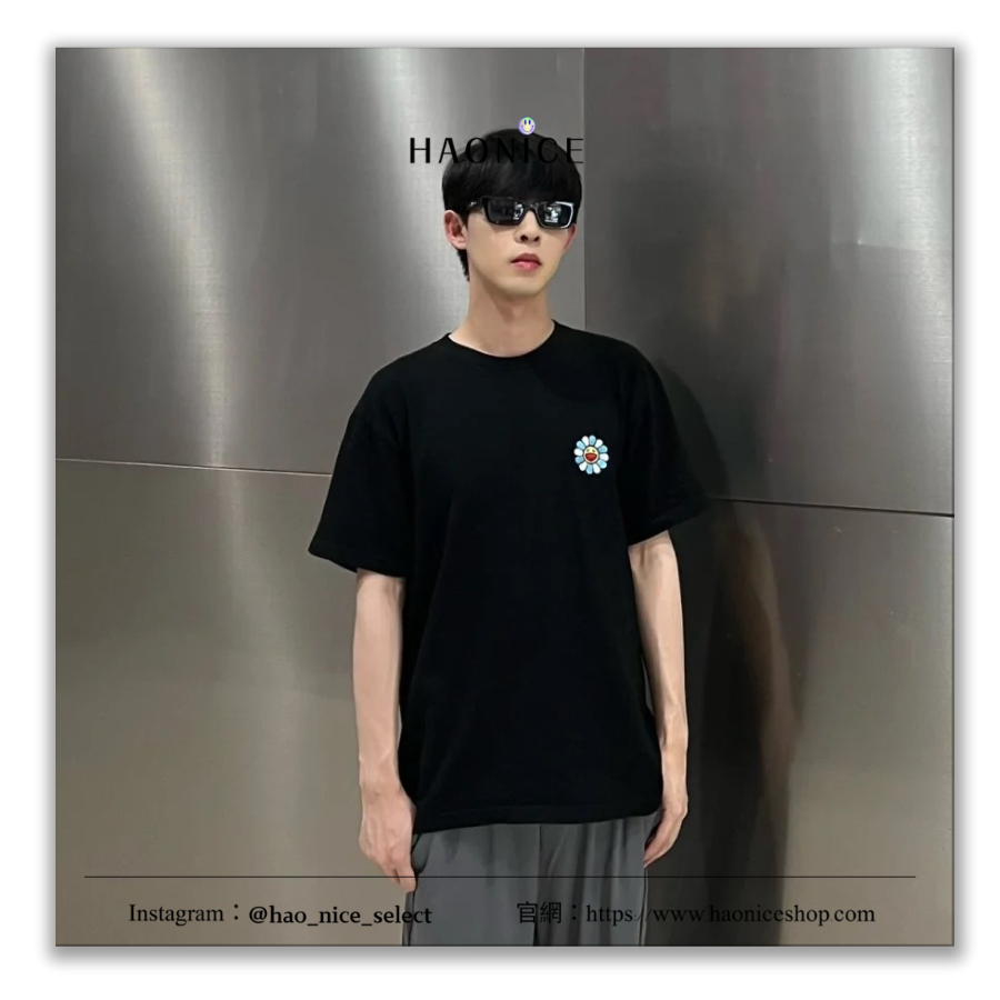 【HAO NICE】村上隆🔥J Balvin x Takashi Murakami 超強聯名⚡️彩色刺繡電眼太陽花短袖 短T