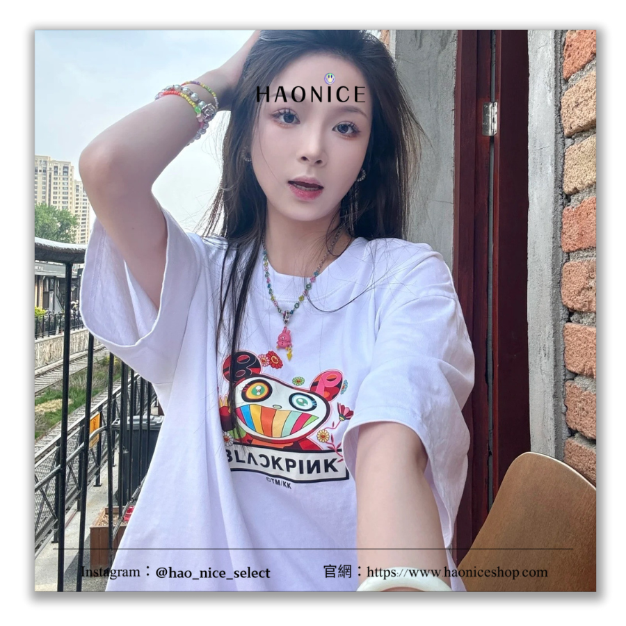 【HAO NICE】村上隆🔥Takashi Murakami  x BLACKPINK超強聯名⚡️經典玩偶 彩色太陽花 短袖 短T