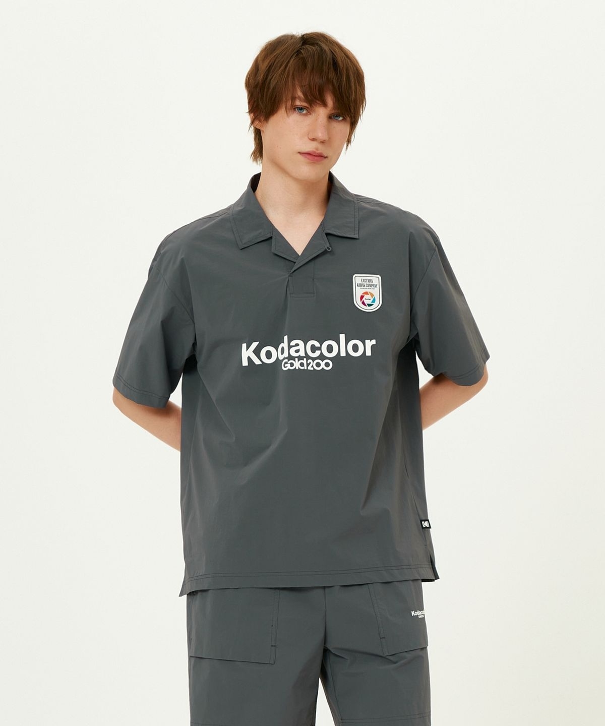 【代購】Kodak 柯達 Stadium Woven Collar 有領 梭織 短袖 衫 K5223LWTG1