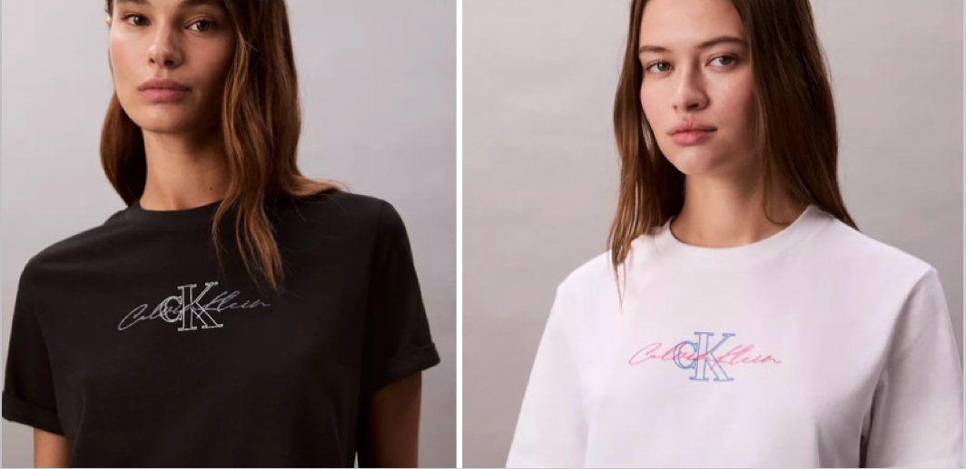 Calvin Klein CK 女款 草寫疊字 短袖上衣 短T