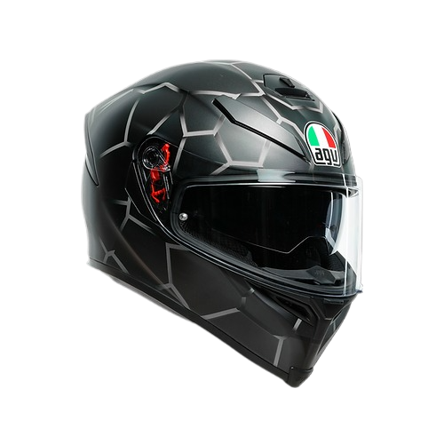 AGV K5 S Vulcanum 灰 消光 彩繪 全罩