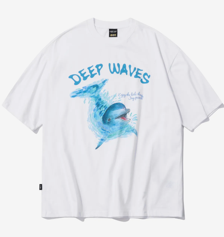 CPGN STUDIO / DTP Wave Dolphin Short T-shirt / White /   JUL25