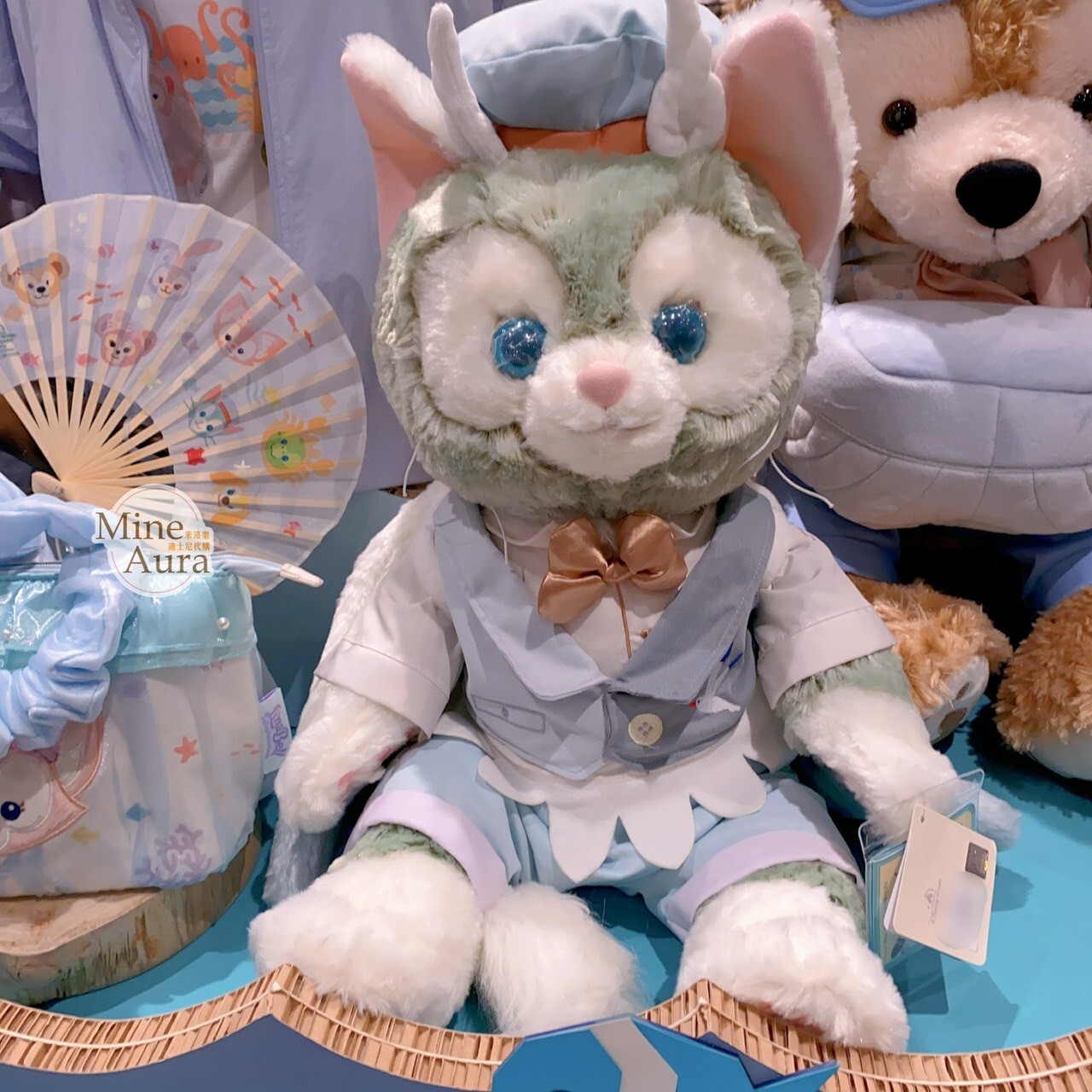 2025 夏日派對 達菲 Duffy 與好友們 傑拉托尼 畫家貓 Gelatoni M號 娃娃 玩偶 -上海迪士尼樂園