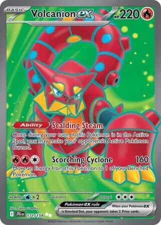 Volcanion ex - 171/159 - Full Art Ultra Rare