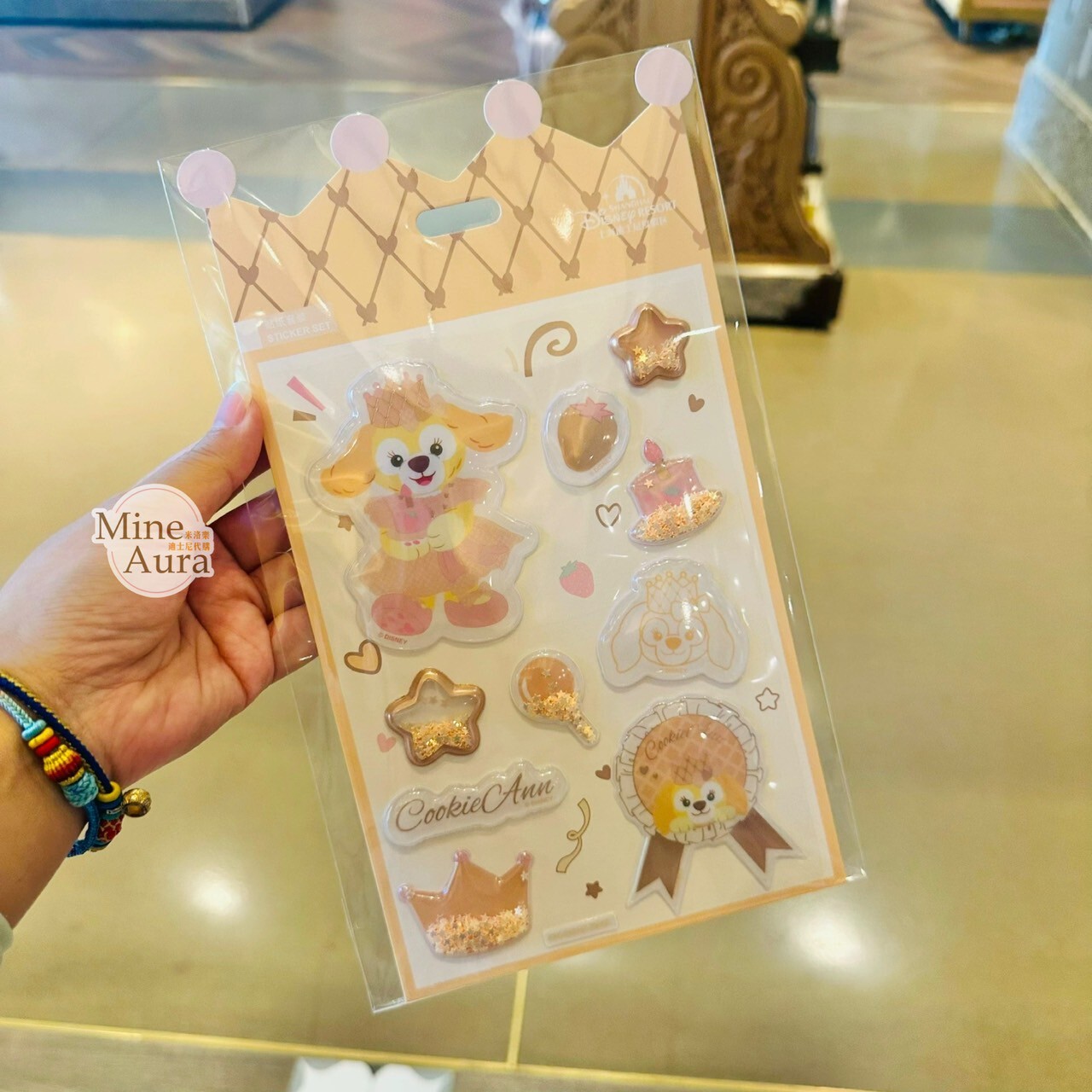 夢幻慶典系列 可琦安 餅乾 CookieAnn 裝飾 貼紙 -上海迪士尼樂園