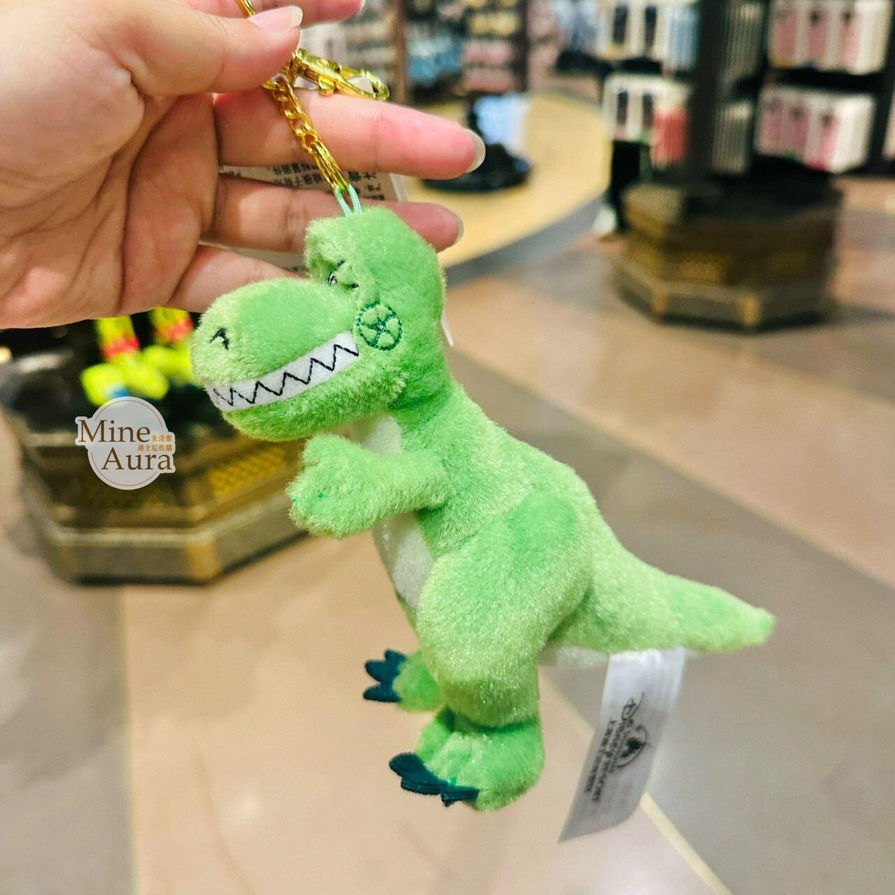 抱抱龍 Rex 絨毛鑰匙圈 吊飾 玩具總動員 Toy Story -上海迪士尼樂園