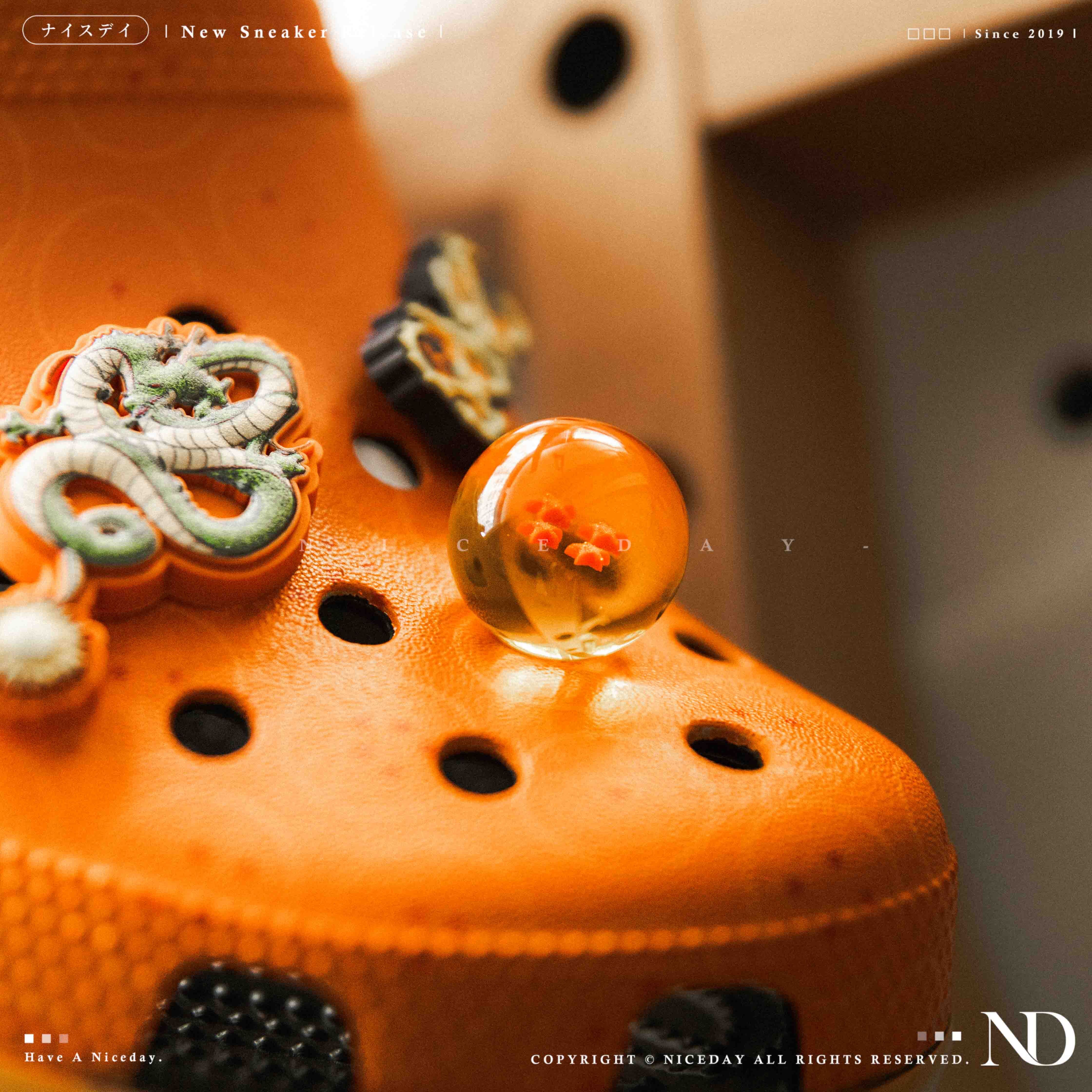 NICEDAY 代購 七龍珠 Dragon Ball x Crocs Classic Crush 洞洞鞋 聯名 悟空 鳥山明 賽亞人 210826-90H