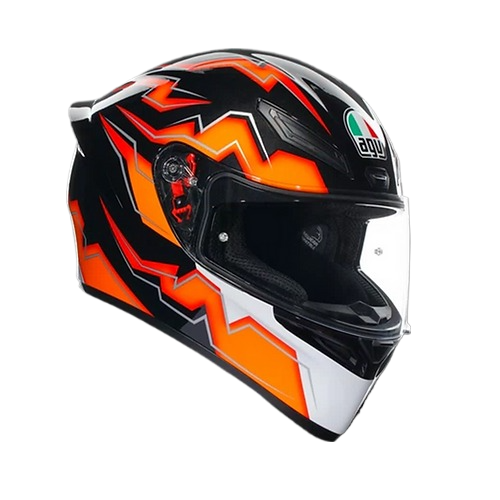 AGV K1 S Kripton 黑 橘 彩繪 亮面  鴨尾