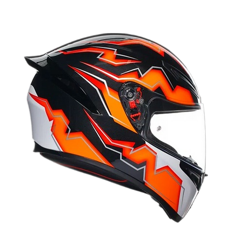 AGV K1 S Kripton 黑 橘 彩繪 亮面  鴨尾