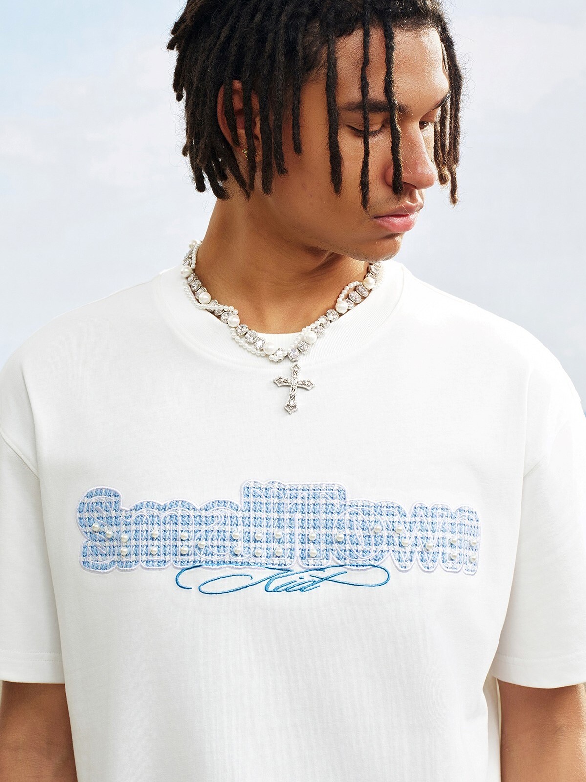 STK SmallTownKid 珍珠小香風 小鎮LOGO 短袖 T