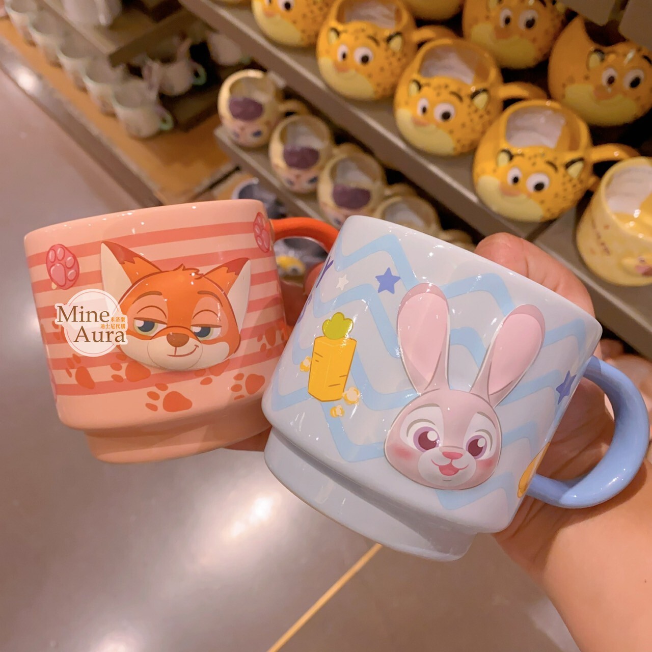 動物方城市 Zootopia Q版 圖案 陶瓷馬克杯 水杯 -上海迪士尼樂園