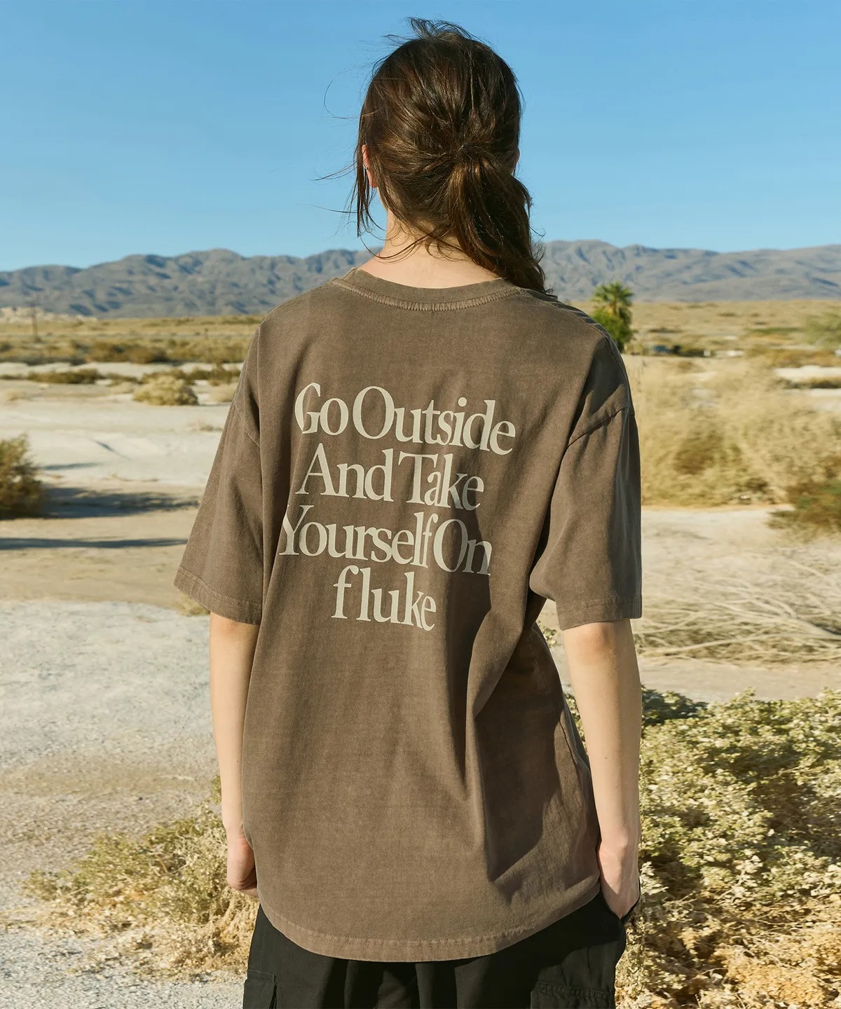 Fluke Running Slogan Pigment T-Shirt FST747