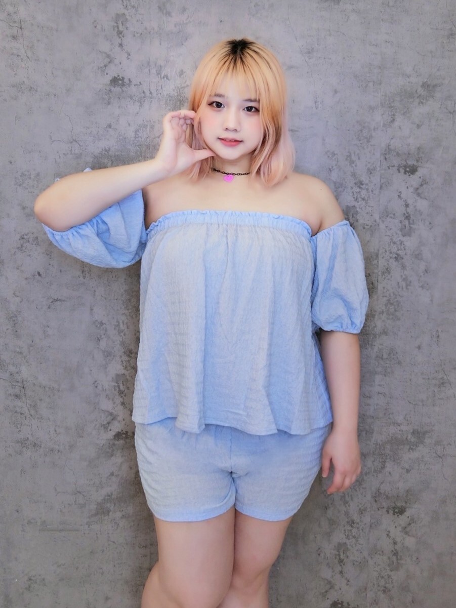 天使斷袖+收腰短褲套裝