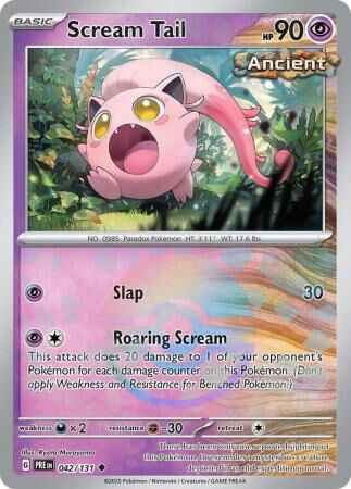 Scream Tail - 042/131 - Uncommon Pokeball Reverse Holo