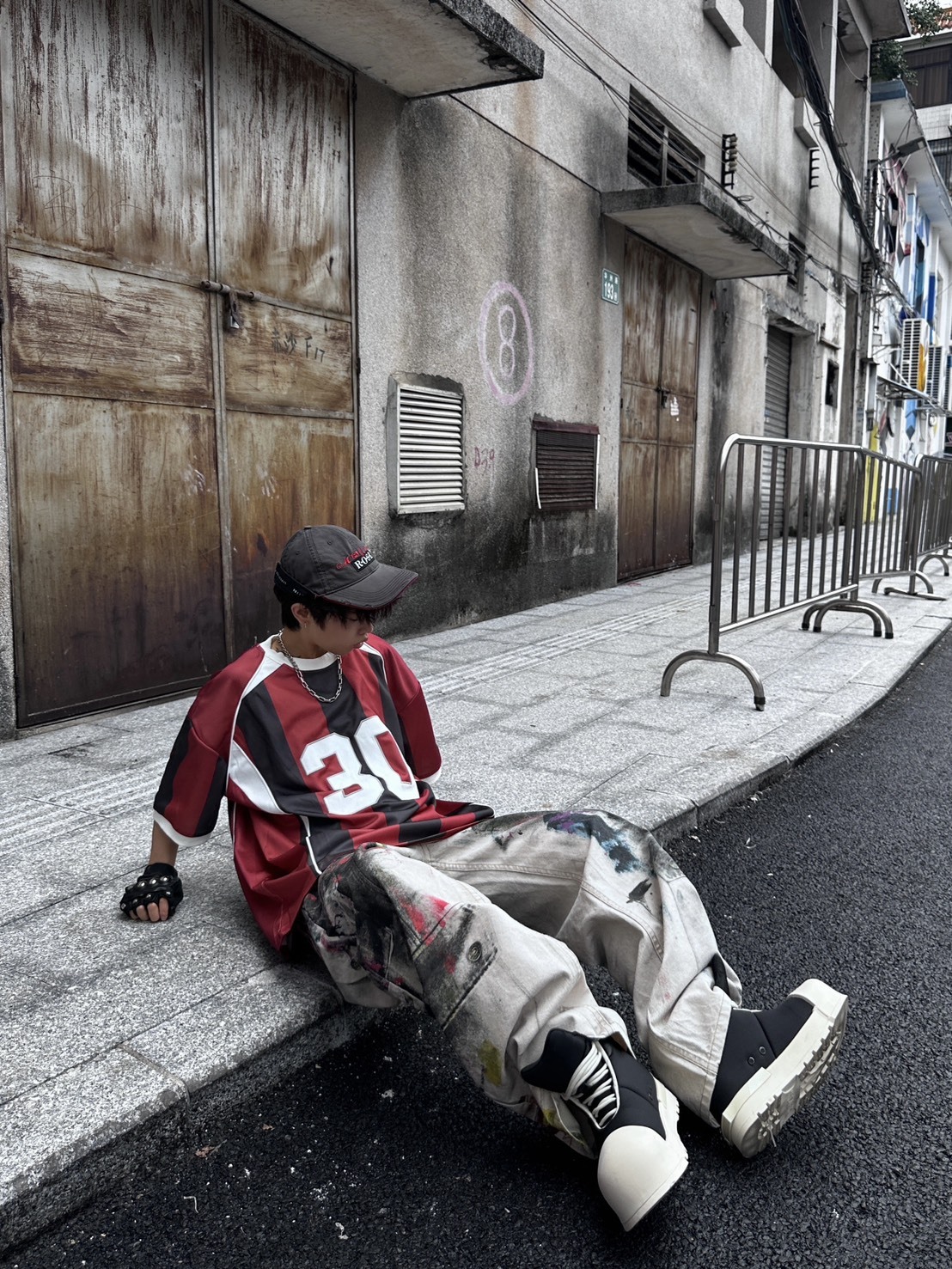 【7月新品 預購】美式數字撞色球衣短袖 SMK-2673