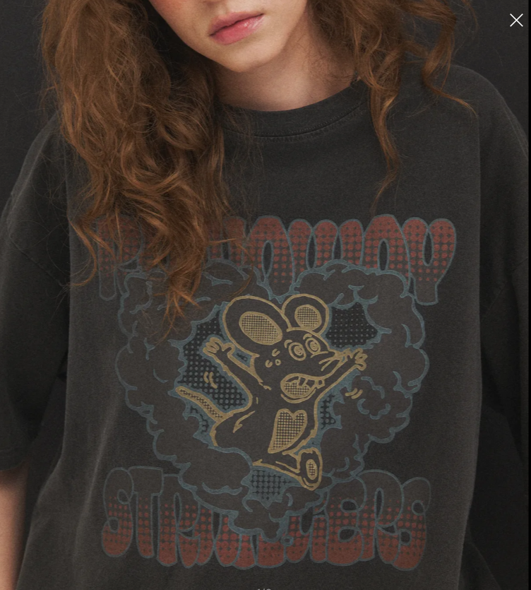 CPGN STUDIO /Runaway Charlie Pigment short T-shirt / Smokeblack /   JUL25