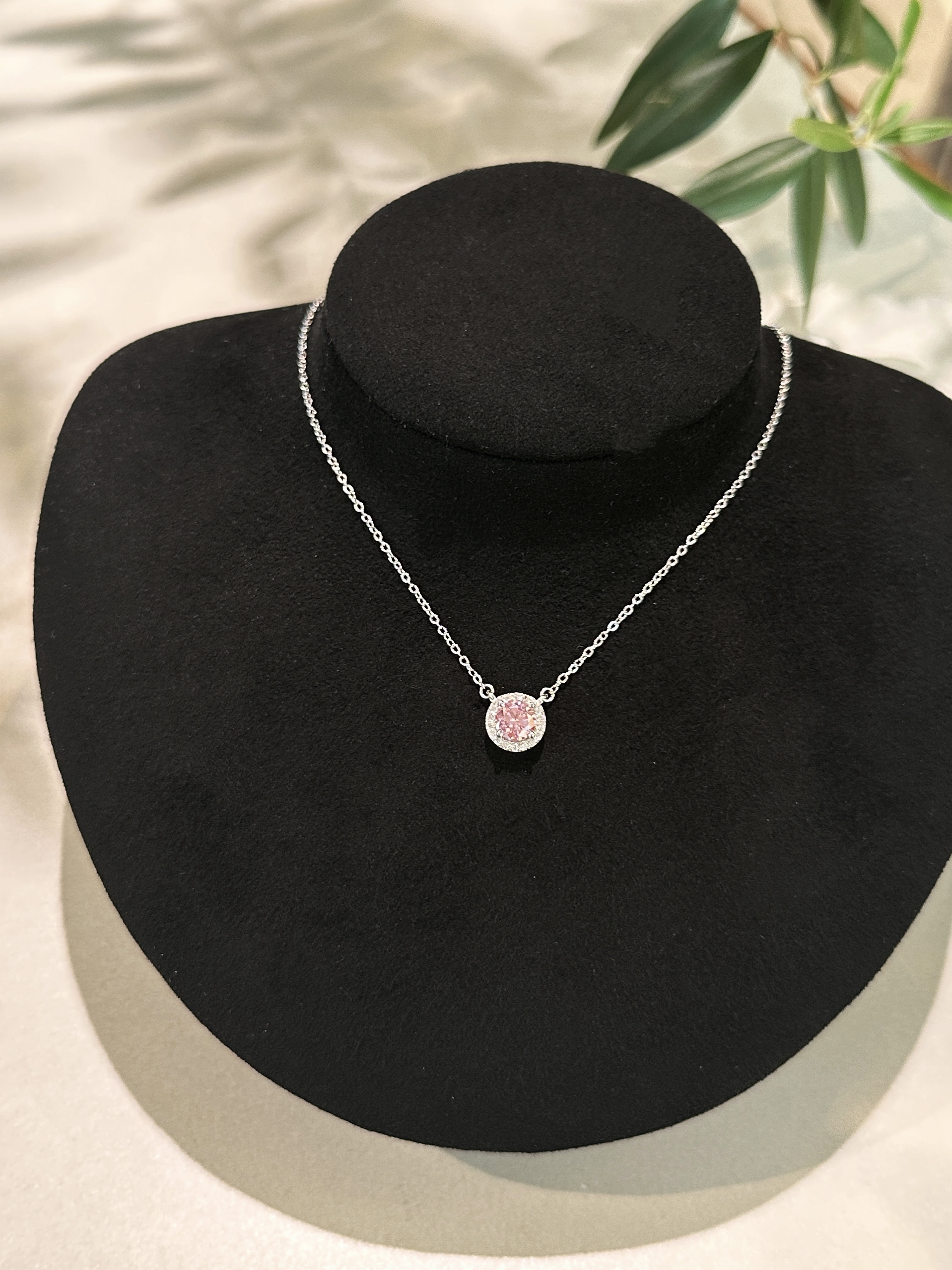 Sakura Bloom moissanite necklace