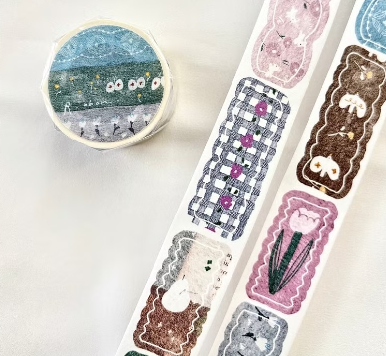 Pion．緞帶 2.5cm割型和紙膠帶 <整捲/分裝>