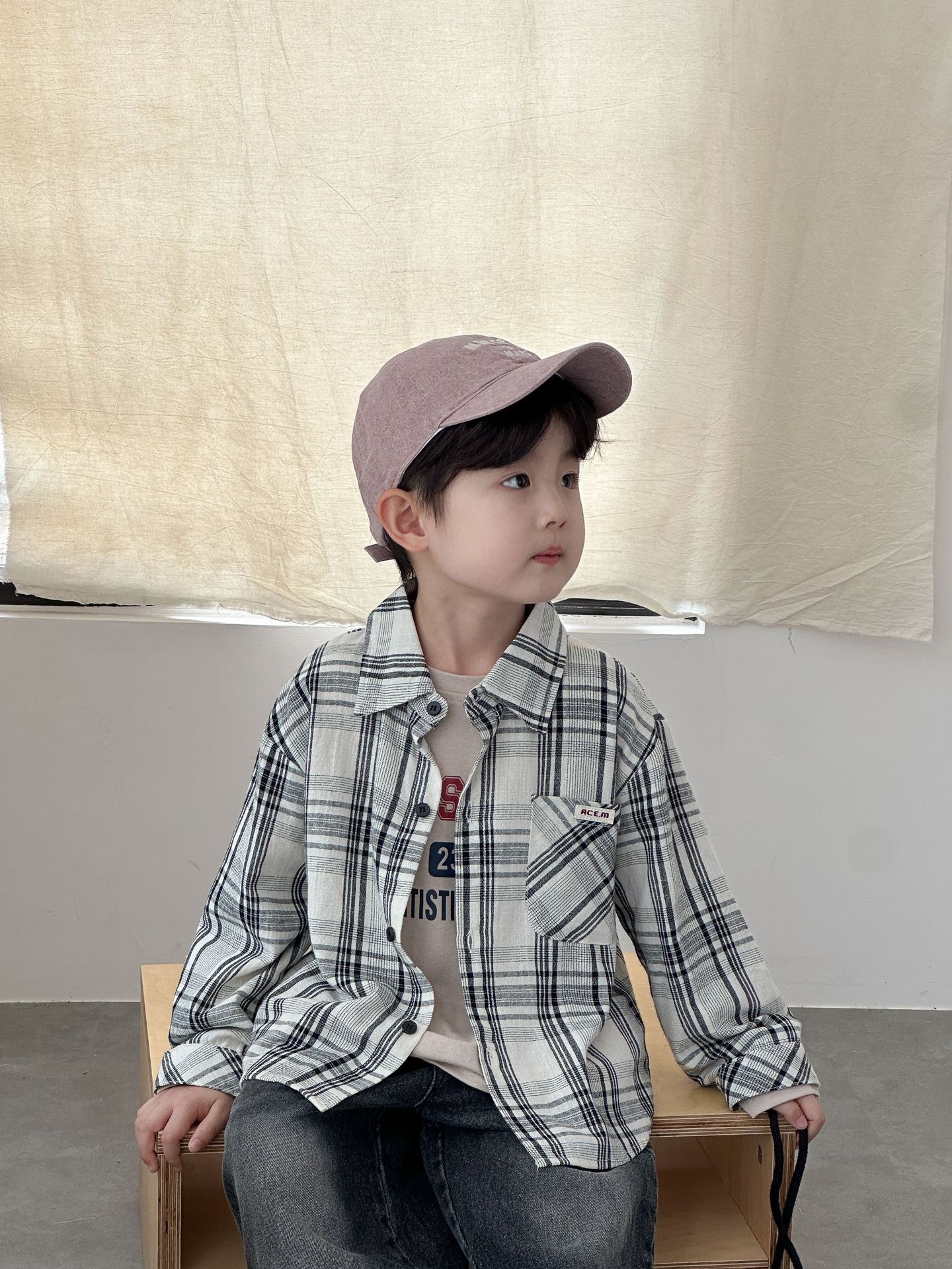 好脾氣格子上衣