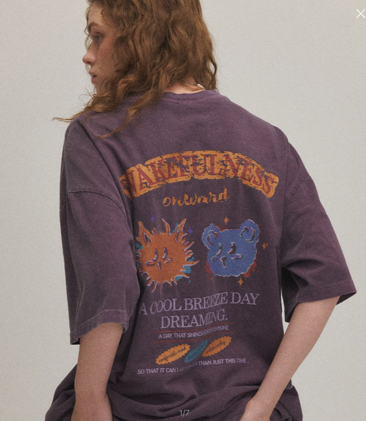 CPGN STUDIO / BREEZE DAY Pigment Short T-shirt / Purple /   JUL25